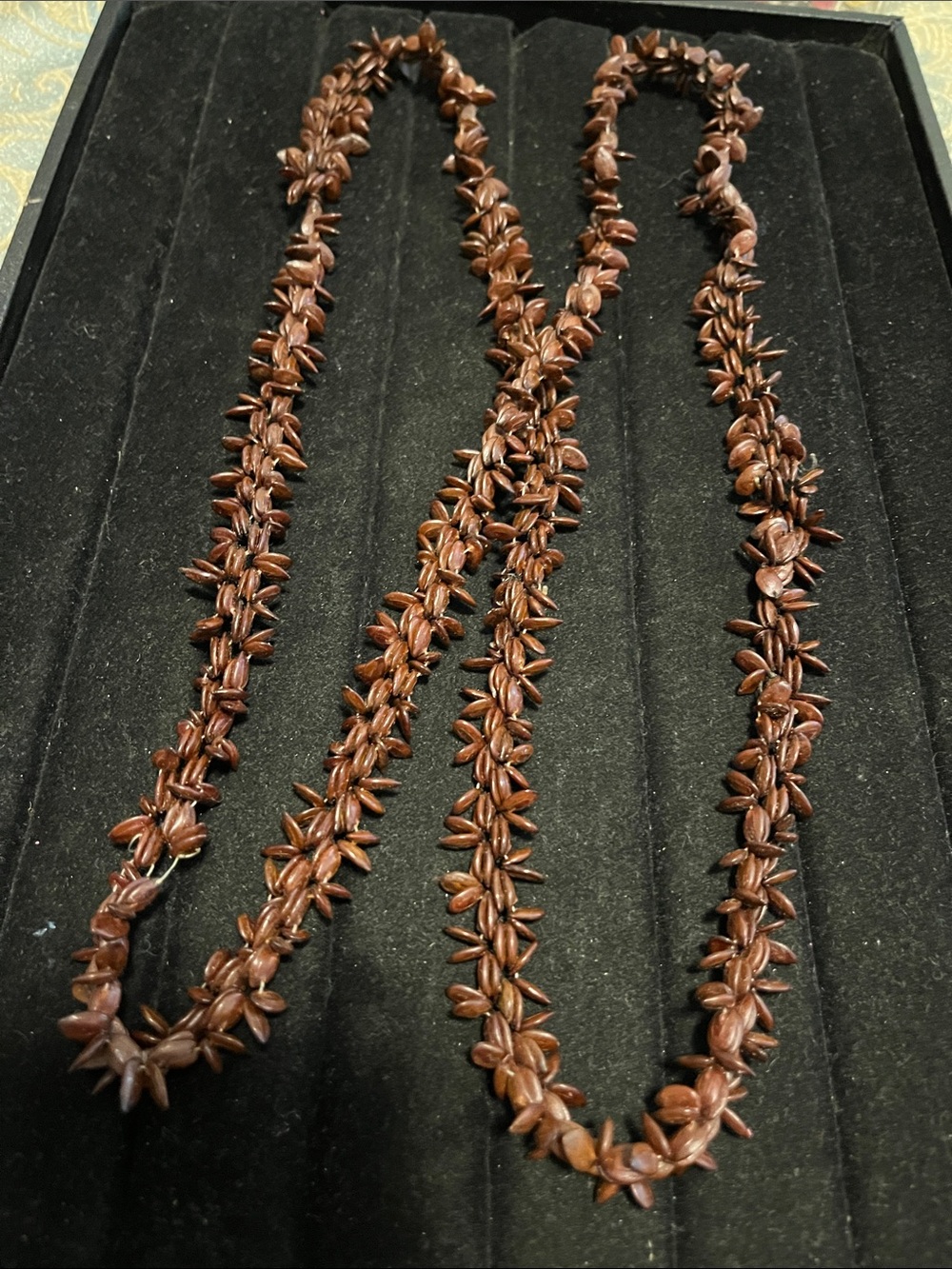 L👀K 3 for $15 Long Brown Seed Bead Necklace